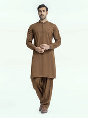 Shalwar Kameez - Deep Camel - Wash & Wear