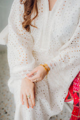 3Pc Unstitched Lawn Embroidered Suit with Digital Printed Diamond Chiffon Dupata - LLC-D501