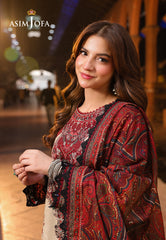 3Pc Unstitched Lawn Embroidered Suit with Digital Printed Lawn Dupatta - LLC-2517