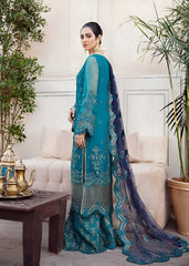3Pc Unstitched Lawn Embroidered Suit with Embroidered Chiffon Dupatta - LLC-2519
