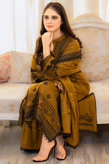 3Pc Unstitched Lawn Embroidered Suit with Embroidered Lawn Dupatta - LLC-2513