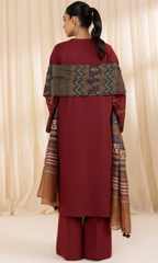 3Pc Unstitched Lawn Embroidered Suit with Printed Lawn Dupatta - LLC-2518
